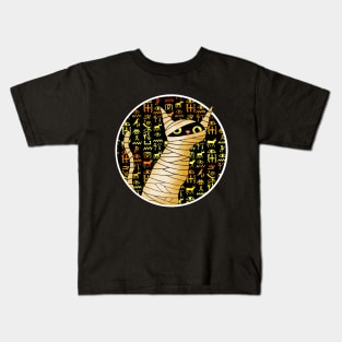 Halloween Mummy Cat Kids T-Shirt